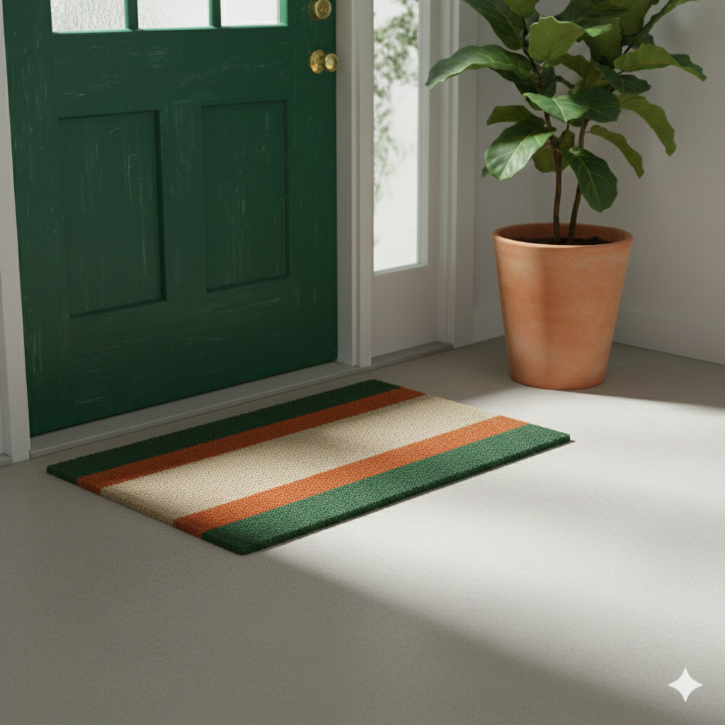 Natural fiber floor covering